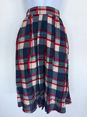 Plaid A-Line Skirt Retro Vintage Dancing